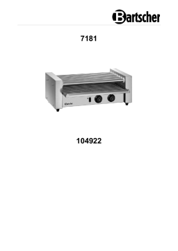 Bartscher 104922 Mode d'emploi
