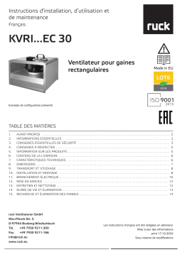 Ruck KVRI 8050 EC 30 Manuel du propri&eacute;taire
