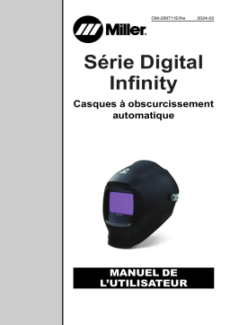 Miller DIGITAL INFINITY SERIES AUTO-DARKENING HELMETS CL2 Manuel du propriétaire