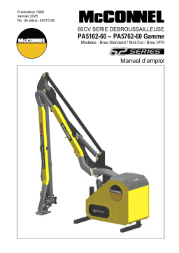 McConnel PA5162-60 / PA5562-60 / PA5762-60 Series Mode d'emploi