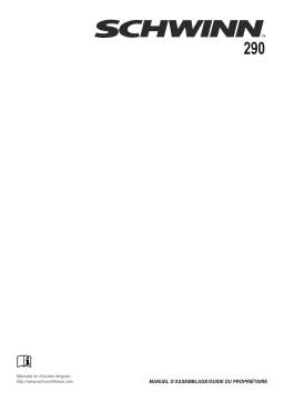 Johnson Health Tech SCH 290 (590Ri) RECUMBENT BIKE Manuel utilisateur