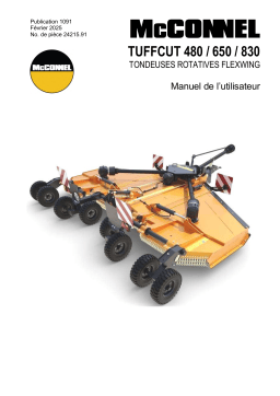 McConnel Tuffcut 480 / 650 / 830 Mode d'emploi