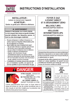 White Mountain Hearth DVCD(36/42)FP | Tahoe Deluxe Traditional Fireplace | | Manuel utilisateur