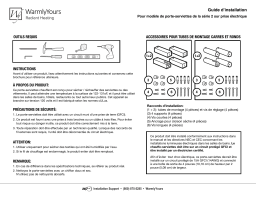 WarmlyYours Towel Warmer Plug-In Series TWS2 Palma Installation manuel