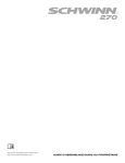 Johnson Health Tech SCH 270 (570Ri) RECUMBENT BIKE Manuel utilisateur