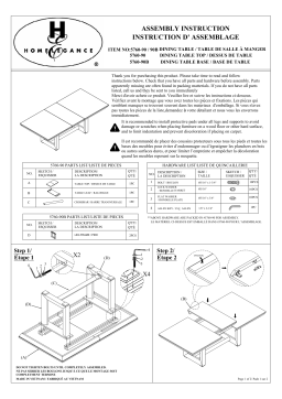 Homelegance 5760-90 Manuel utilisateur