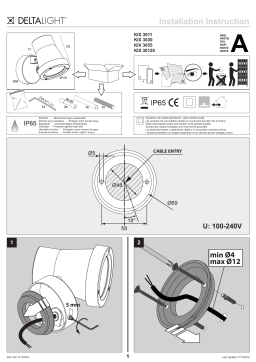 deltalight KIX 3055 Guide d'installation