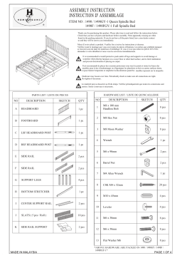 Homelegance Brickell 1490F-1 Manuel utilisateur