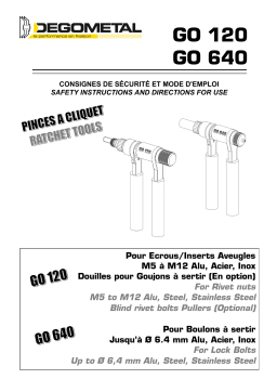 Degometal GO 640 Manuel utilisateur
