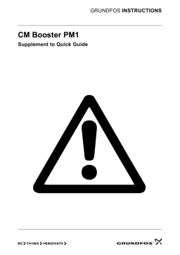 Grundfos CMB-SP PM1 Manuel utilisateur