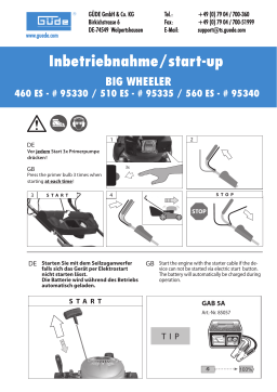 Güde 95335 Guide de démarrage rapide