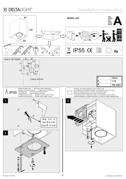 deltalight MONO LED 223 11 811 Series Guide d'installation