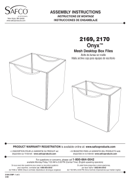 LDI Safco Onyx 2170 Manuel utilisateur