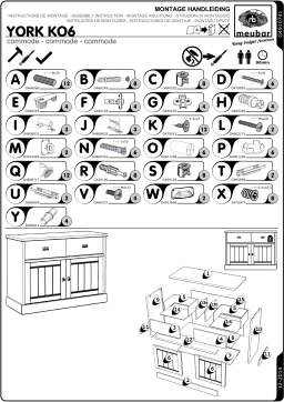 meubar YORK KO6 Manuel utilisateur