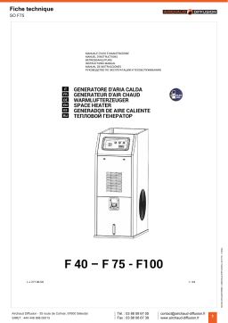 Airchaud Diffusion F 40 Manuel utilisateur