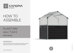 Palram canopia PLANT INN 4x4 / 1.2x1.2 Manuel utilisateur