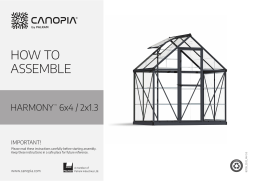 Palram CANOPIA HARMONY 6x4/2x13 Manuel utilisateur