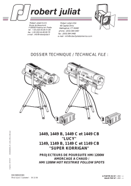 Robert Juliat Lucy 1449 Manuel utilisateur