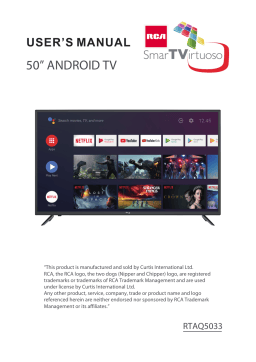 RCA RTAQ5033 Manuel utilisateur