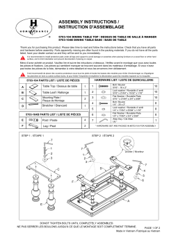 Homelegance 5703-104 Manuel utilisateur