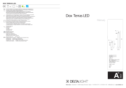 deltalight Dox Terras LED Manuel utilisateur