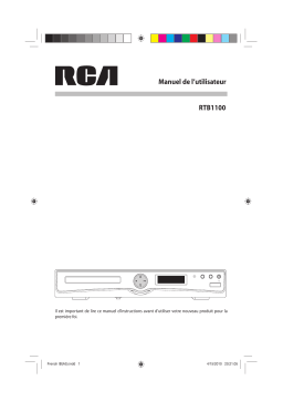 RCA RTB1100 User's manual