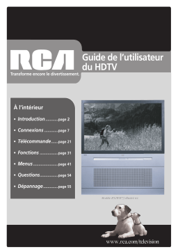 RCA R52WH73 Manuel utilisateur