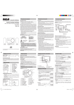 RCA RS27116I - Vertical-Loading CD System Manuel utilisateur