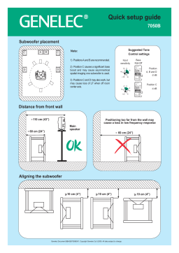 Genelec 7050B Manuel utilisateur
