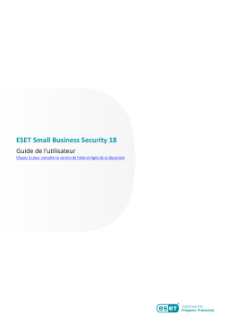 ESET Small Business Security 18 Manuel du propri&eacute;taire