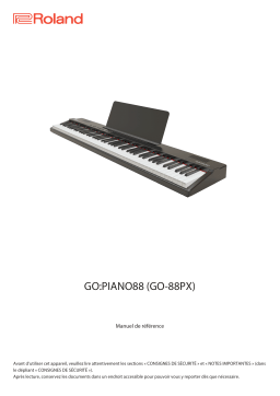 Roland GO:PIANO88 Manuel utilisateur