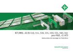 Schaeffler KIT.RWU..-E(-H)-510, 511, 530, 531, 550, 551, 560, 561 pour RUE..-E (-KT) Mode d'emploi