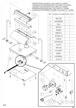 ROCAM VULCANO 2/1 INFRA Manuel utilisateur