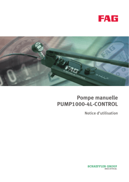 Schaeffler Pompe manuelle PUMP1000-4L-CONTROL Manuel du propriétaire