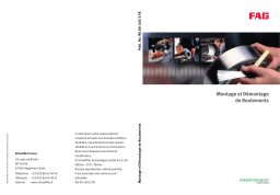 Schaeffler Démontage de Roulements Manuel du propriétaire