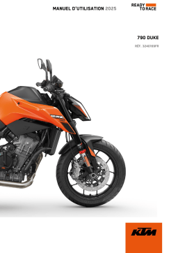 KTM 790 Duke Manuel du propriétaire