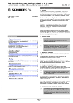 schmersal EX-T. 441-11Y-966-1276-2 Mode d'emploi