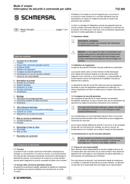 schmersal T3Z 068-22YR-2867-1637 Mode d'emploi