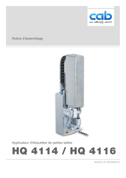 CAB Stroke applicators HQ 4114, HQ 4116 Manuel utilisateur