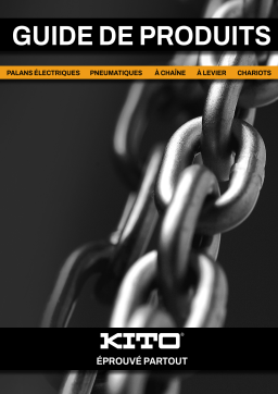 KITO Kito Product Guide - French Mode d'emploi