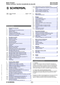 schmersal SLC445-ER-1450-14-01 Mode d'emploi