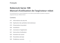 Roborock Saros 10R Manuel du propriétaire