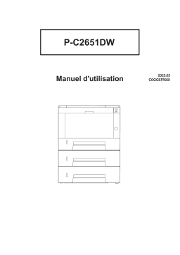 TA Triumph-Adler P-C2651DW Mode d'emploi