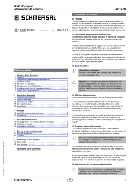 schmersal AZ 16-ST1-FB Mode d'emploi