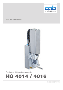 CAB Stroke applicators HQ 4014, HQ 4016 Manuel utilisateur