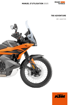 KTM 790 Adventure Manuel du propriétaire