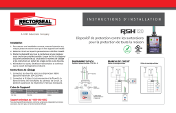 RectorSeal RSH-120 Surge Protector Guide d'installation