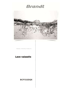 Brandt BDF534DX Manuel du propriétaire