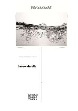 Brandt BDB424LW Manuel du propriétaire