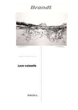 Brandt BDB325LX Manuel du propriétaire